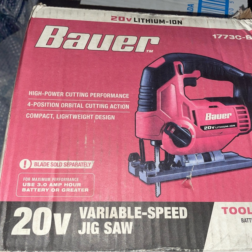 Bauer Red 20V Jig Saw